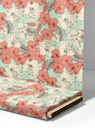 Bloom flower style with red,white colors - Image 4