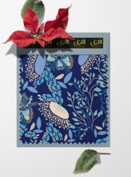 Leaf flower style with blue,white colors - Image 6