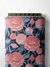 Petal flower style with pink,green colors