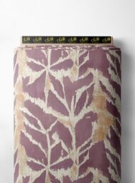 Leaf flower style with purple,yellow colors