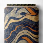 Color mixed style with blue,orange colors