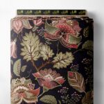 Leaf flower style with pink,green colors