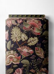 Leaf flower style with pink,green colors