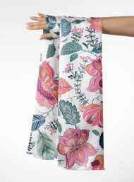 Leaf flower style with pink,green colors - Image 3