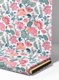 Leaf flower style with pink,green colors - Image 4