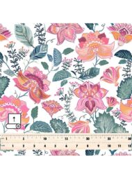 Leaf flower style with pink,green colors - Image 5