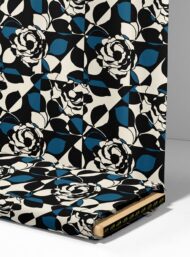 Rose flower style with black,blue colors - Image 4
