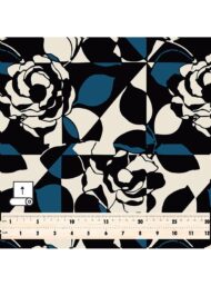 Rose flower style with black,blue colors - Image 5