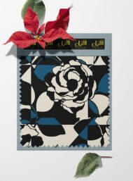 Rose flower style with black,blue colors - Image 6