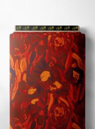 Bloom flower style with red,orange colors