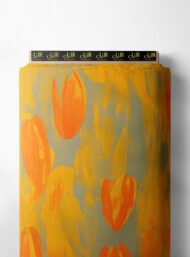 Bloom flower style with orange,yellow colors