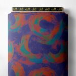 Swirl abstract style with red, blue colors