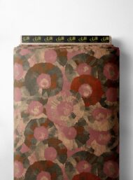 Bloom flower style with brown,pink colors