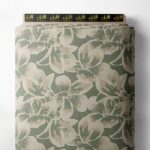 Petal flower style with green, white colors