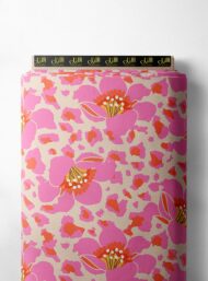 Petal flower style with pink,orange colors