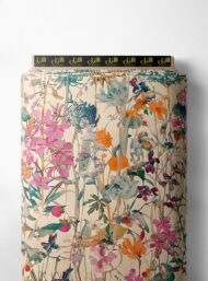 Bloom flower style with pink,orange colors