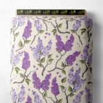 Lilac flower style with purple,green colors