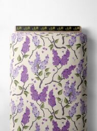 Lilac flower style with purple,green colors