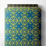 Lattice others style with blue, yellow colors