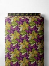 Leaf flower style with green,yellow colors