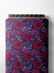 Bloom flower style with red,green colors