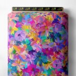 Petal flower style with pink,blue colors