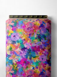 Petal flower style with pink,blue colors