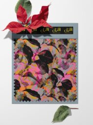 Leaf flower style with black,pink colors - Image 6