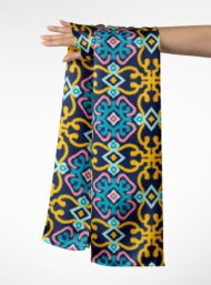Ikat others style with blue, yellow colors - Image 3