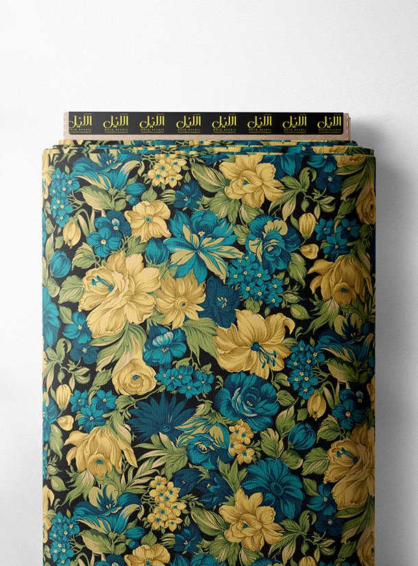 LAI02-1150_1-1.jpg Rose flower style with yellow,blue colors - Image 1