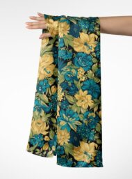 Rose flower style with yellow,blue colors - Image 3