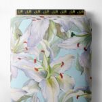 Petal flower style with white,green colors