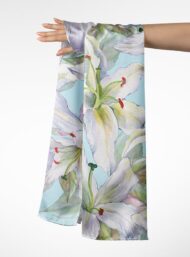 Petal flower style with white,green colors - Image 3