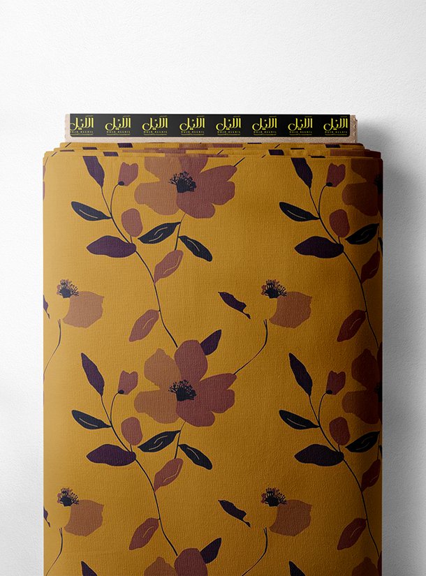 LAI02-1156_1-1.jpg Leaf flower style with brown,yellow colors - Image 1