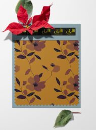 Leaf flower style with brown,yellow colors - Image 6