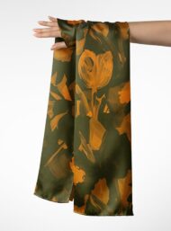 Petal flower style with orange, green colors - Image 3