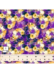 Bloom flower style with yellow,purple colors - Image 5