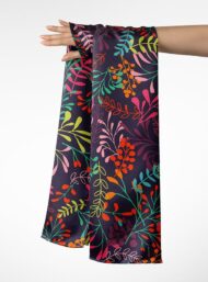 Leaf flower style with green,pink colors - Image 3