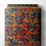 Leaf nature style with orange,green colors