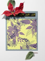 Leaf flower style with purple,yellow colors - Image 6