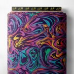 Swirl abstract style with purple,blue colors