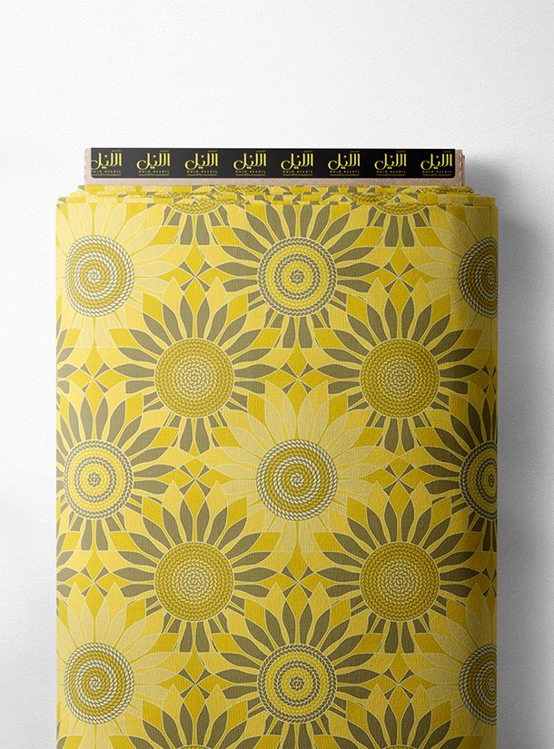 LAI02-1178_1-1.jpg Petal flower style with yellow, grey colors - Image 1