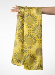 Petal flower style with yellow, grey colors - Image 3