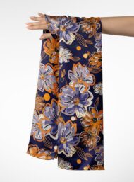 Bloom flower style with orange,purple colors - Image 3