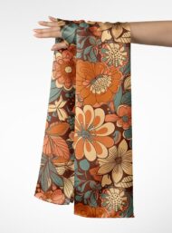 Petal flower style with brown,orange colors - Image 3
