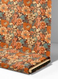 Petal flower style with brown,orange colors - Image 4