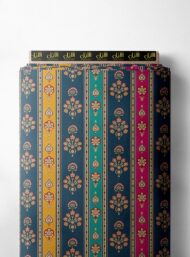 Bloom flower style with blue,pink colors