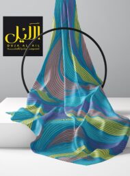 Wave abstract style with blue,green colors - Image 2