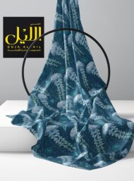 Jellyfish ocean and sky style with blue,white colors - Image 2