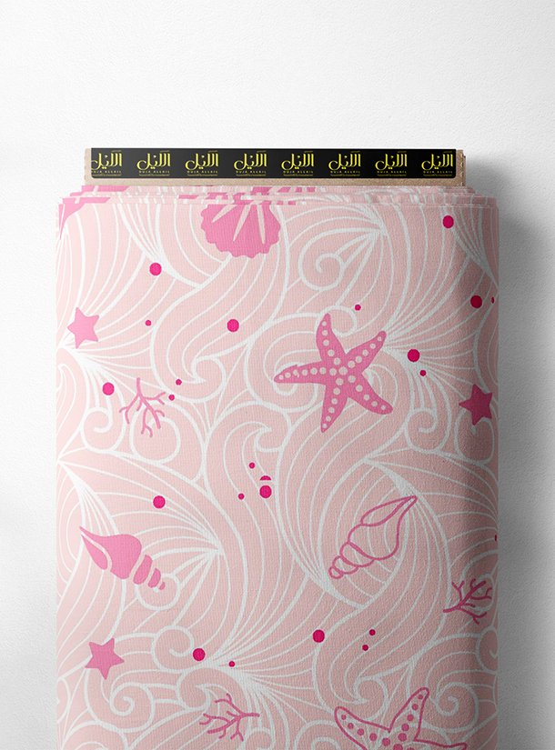 LAI02-1209_1-1.jpg Starfish ocean and sky style with pink, white colors - Image 1